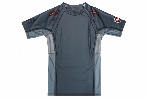 Photo4: BULL TERRIER Rash Guard TRADITIONAL Short Sleeve Steel (4)