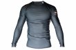 Photo1: BULL TERRIER Rash Guard TRADITIONAL Long Sleeve Steel (1)