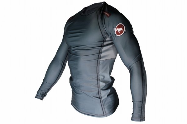 Photo2: BULL TERRIER Rash Guard TRADITIONAL Long Sleeve Steel (2)