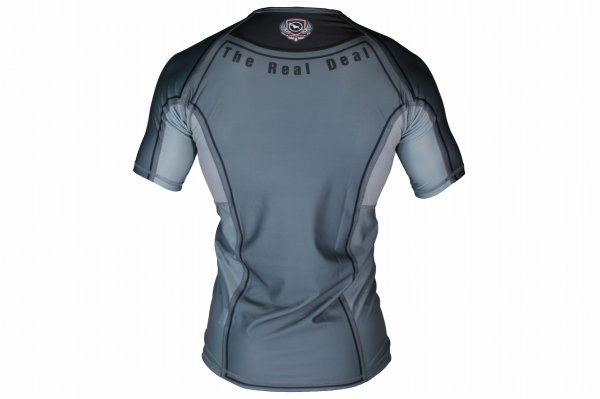 Photo3: BULL TERRIER Rash Guard TRADITIONAL Short Sleeve Steel (3)