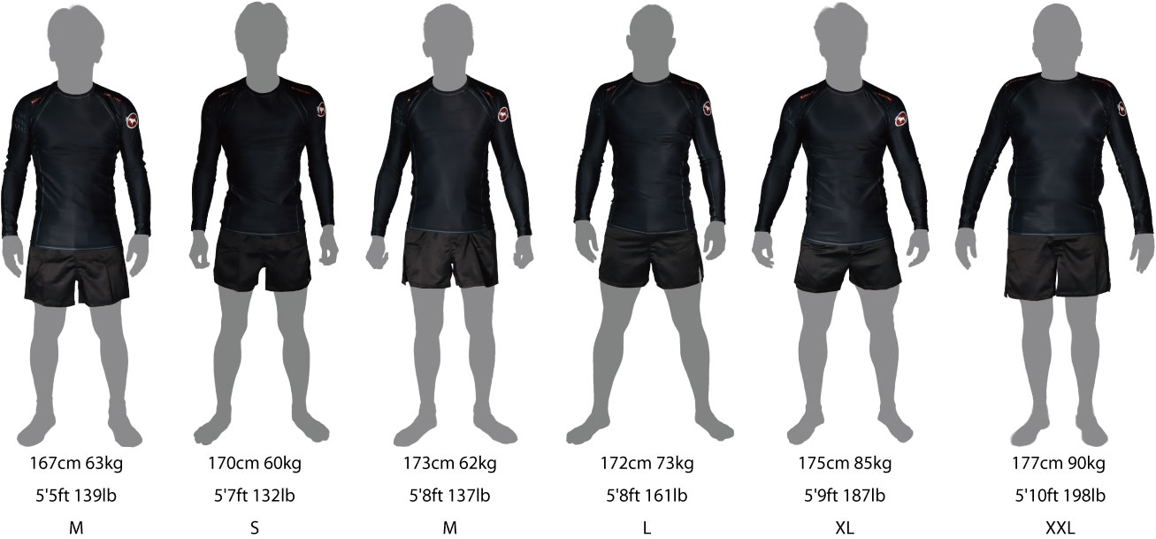 Bull Terrier Rash Guard Size Chart