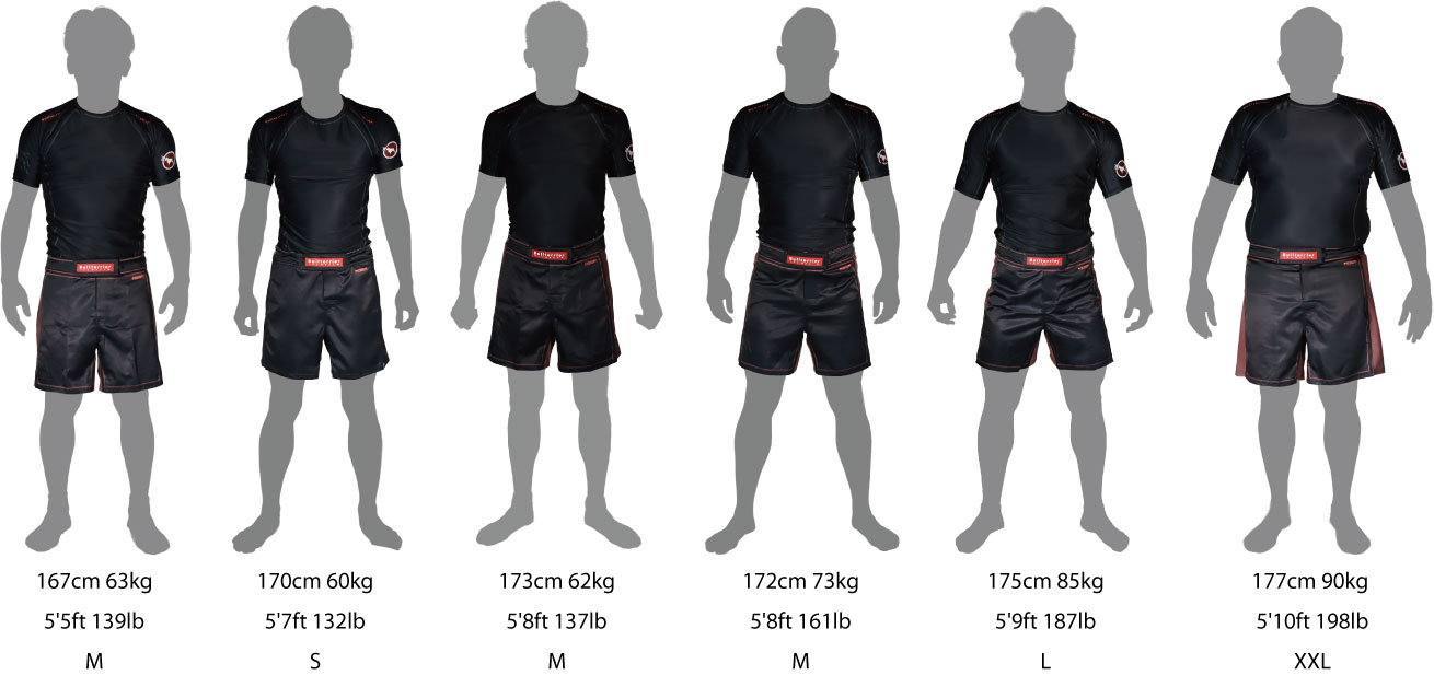 Bull Terrier Fight Shorts Size Guide
