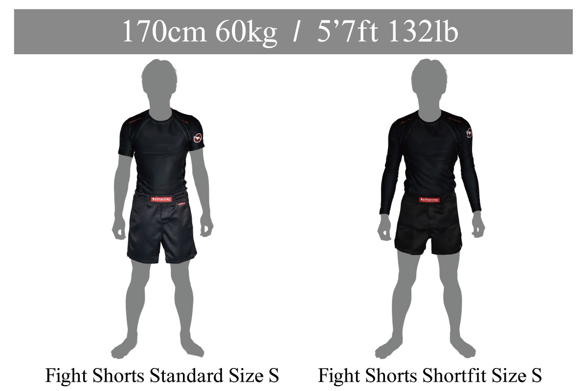 Bull Terrier Fight Shorts Size Guide height170cm weight60kgweight