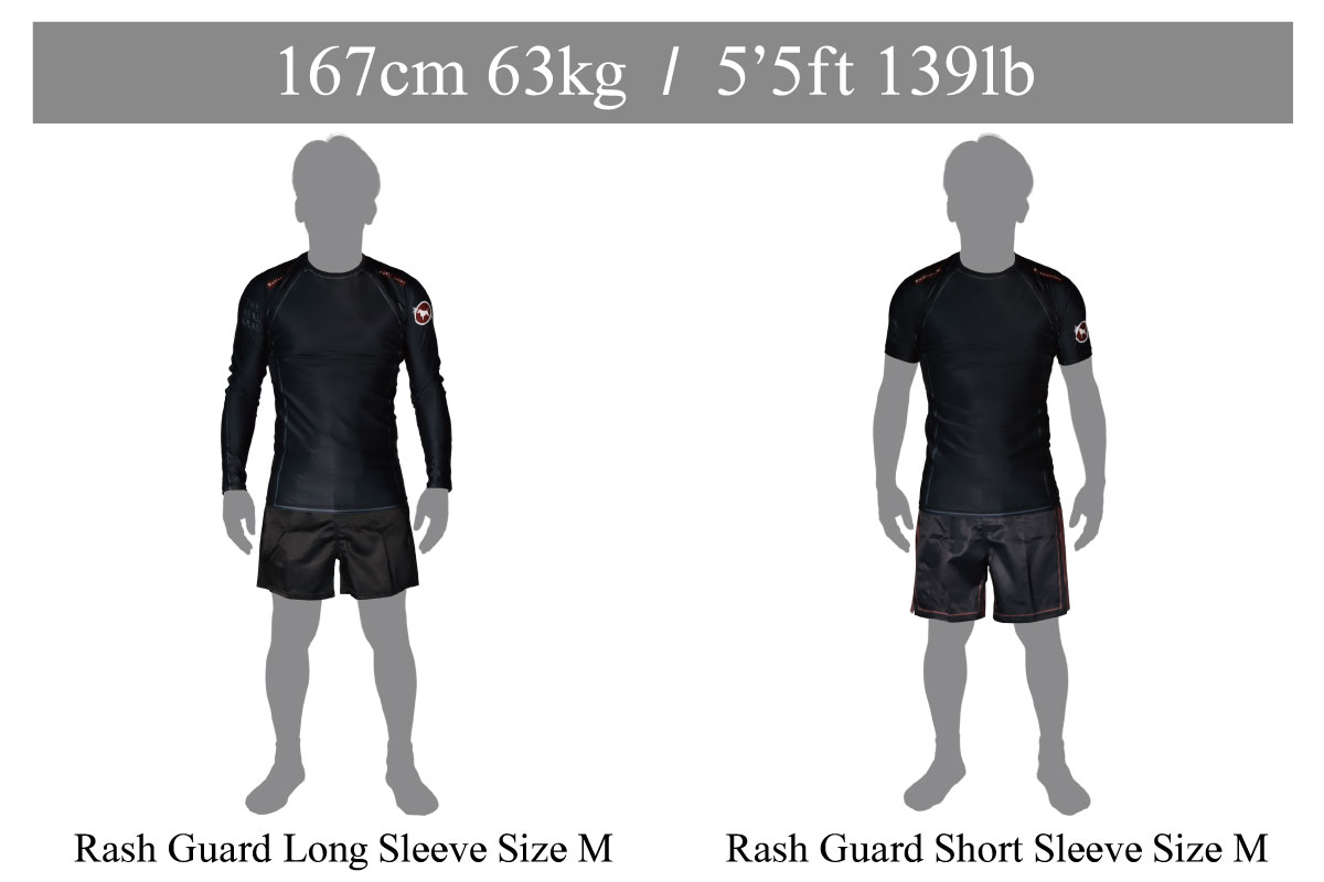 Bull Terrier Rash Guards Size Guide height167cm weight63kg