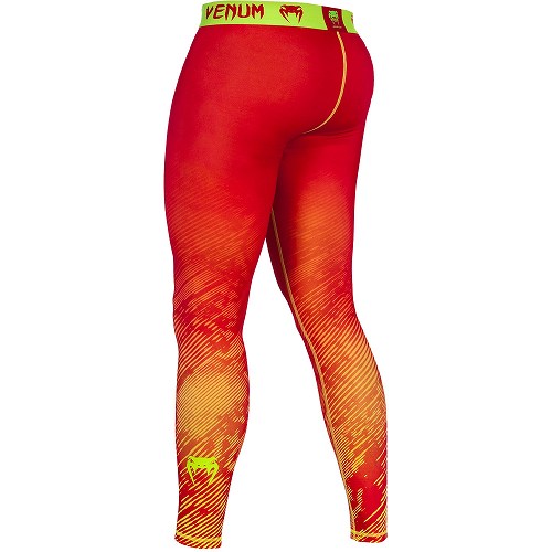 VENUM Compression Long Spats FUSION Orange/Yellow - Fighters Shop Bull  Terrier
