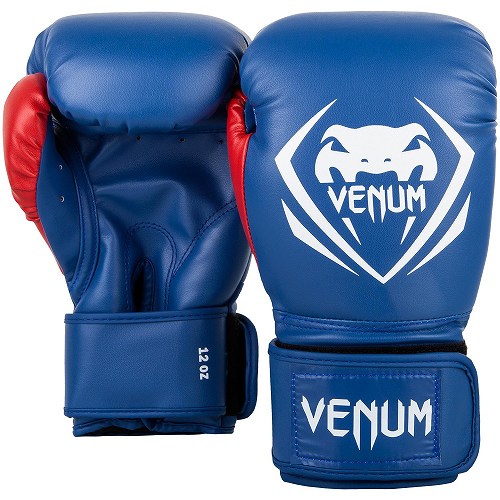 blue venum boxing gloves