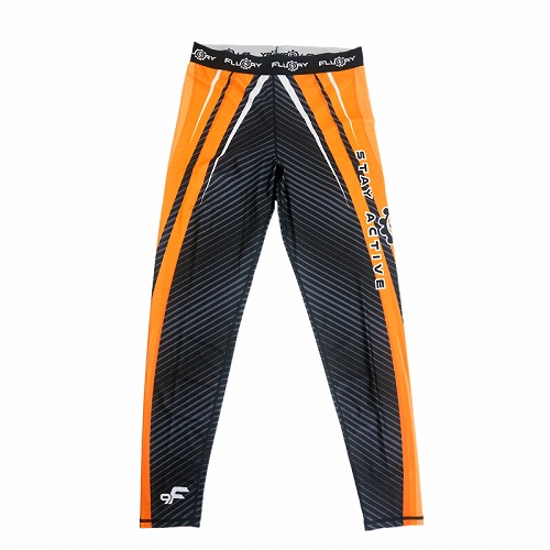 orange compression pants