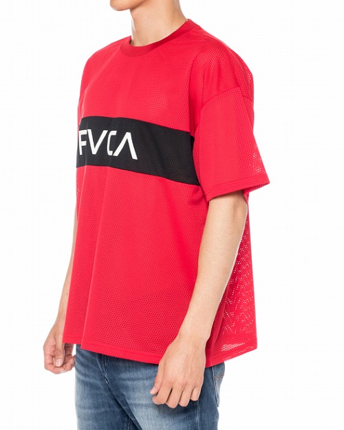 Rvca red best sale shirt