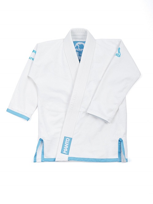 Free White Belt Manto Kids BJJ Gi Junior Youth Kimono White Uniform 