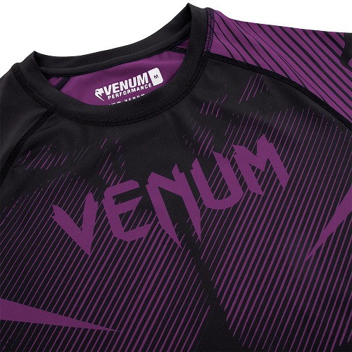 Venum No-Gi 2.0 Short Sleeve MMA Compression Rashguard Black/Purple 