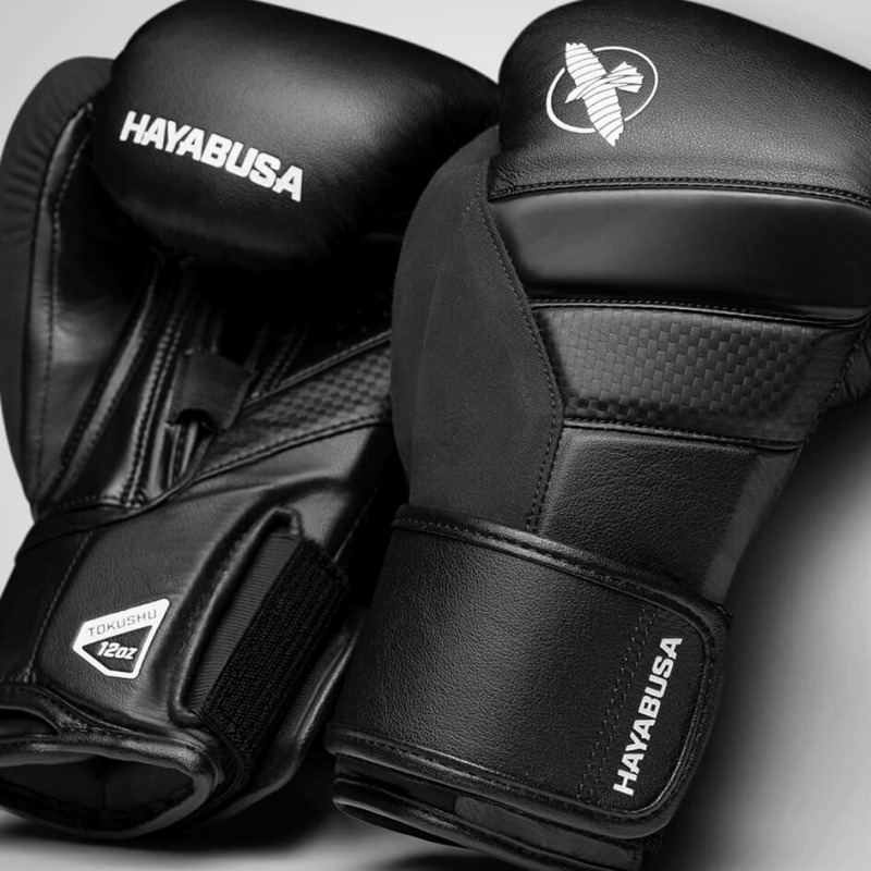 HAYABUSA Boxing Gloves T3 Black - Fighters Shop Bull Terrier