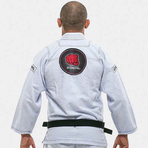 KORAL Jiu Jitsu Gi CLASSIC SLIM FIT White - Fighters Shop Bull Terrier